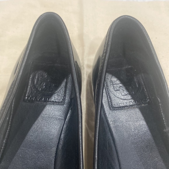 Tory Burch Ambrose Ballet Leather Slip On with Silver Metal Detail - Picture 4 of 4